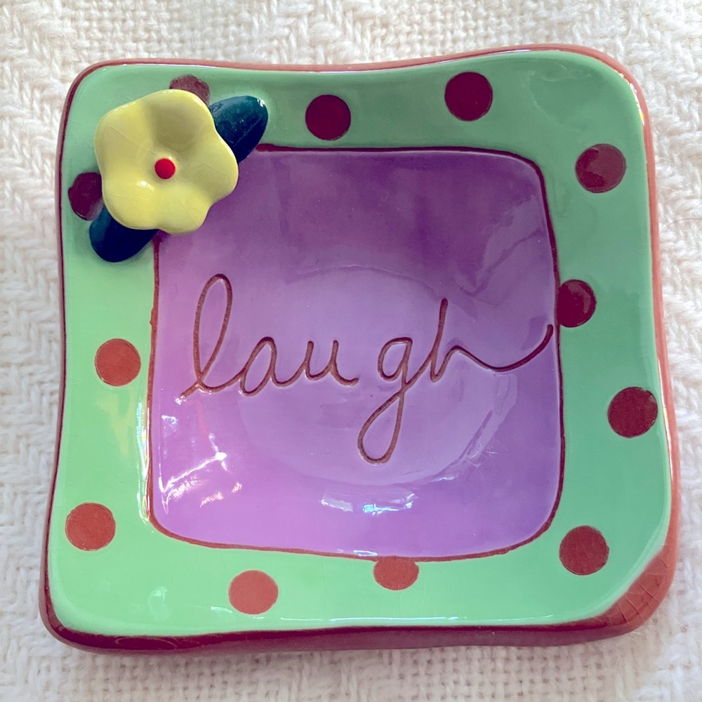 Department 56 Sandra Magsamen Laugh Small Trinket Plate